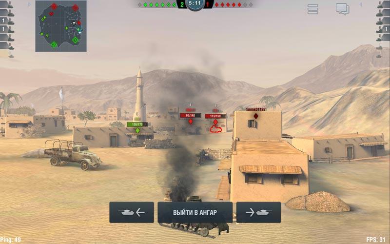 Скриншот World of Tanks Blitz на андроид